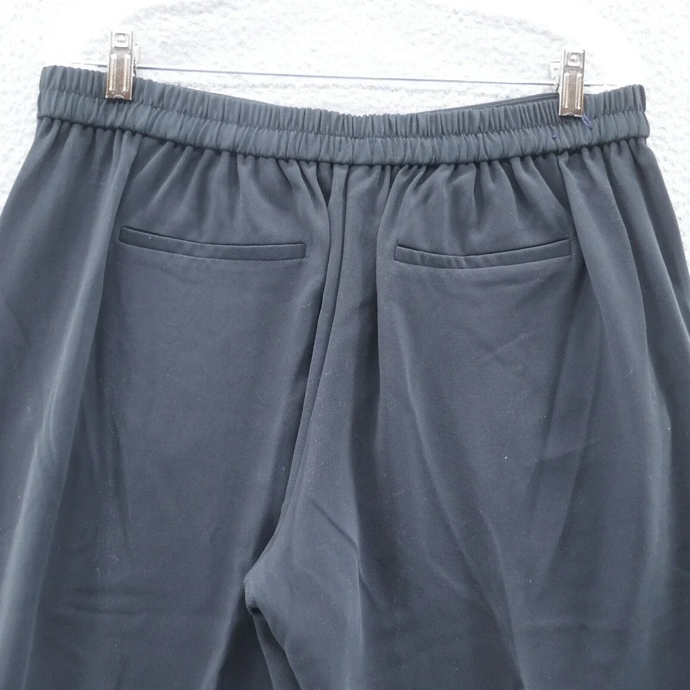 J Crew Womens Jamie Dress‎ Pants 14 Black Elastic Waist High Rise Crepe NEW